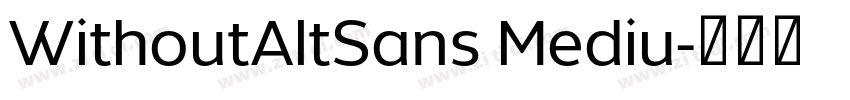 WithoutAltSans Mediu字体转换